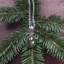 Load image into Gallery viewer, Labradorite and Sterling Silver Boho Pendant
