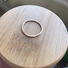 Load image into Gallery viewer, Dainty Recycled 14 Karat Yellow Gold Stacker Ring

