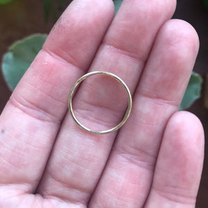 Dainty Recycled 14 Karat Rose Gold Stacker Ring