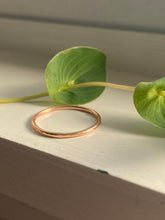 Load image into Gallery viewer, Dainty Recycled 14 Karat Rose Gold Stacker Ring
