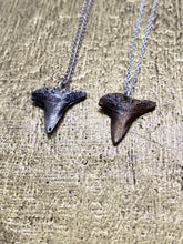 Load image into Gallery viewer, Silver Shark Tooth Necklace
